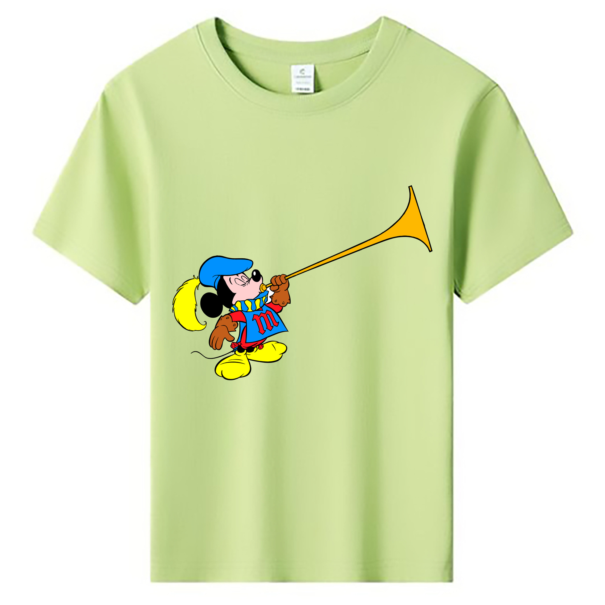 ミッキーマウス Mickey Mouse 綿100％キッズTシャツ（フロントプリント）